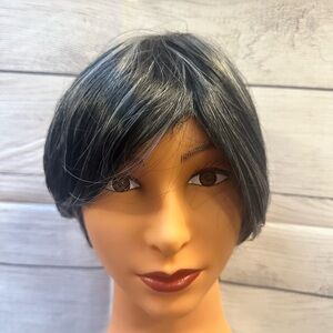 Stylish Black grey pixie Wig for Women